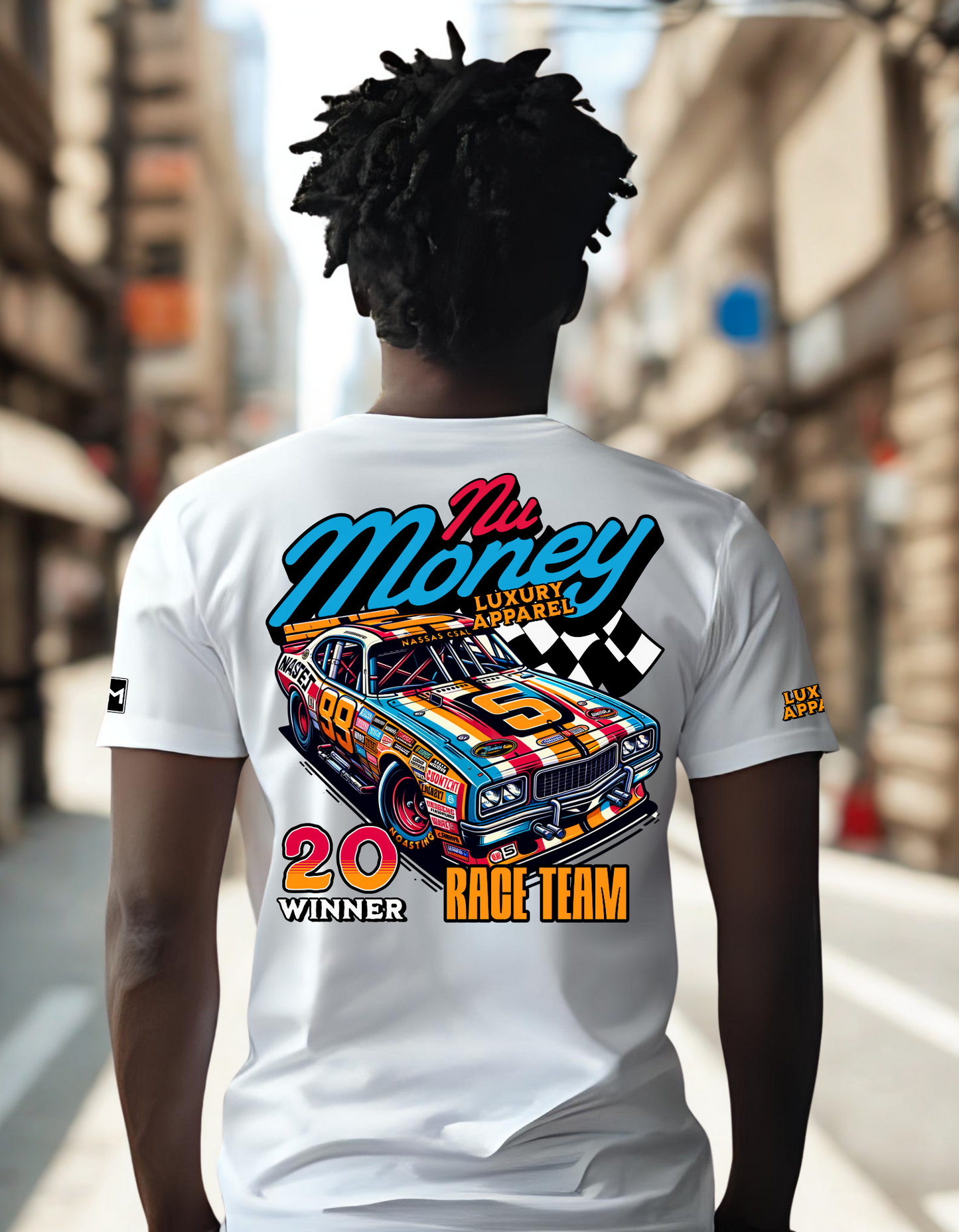 Race team Short sleeve T-shirt (white)