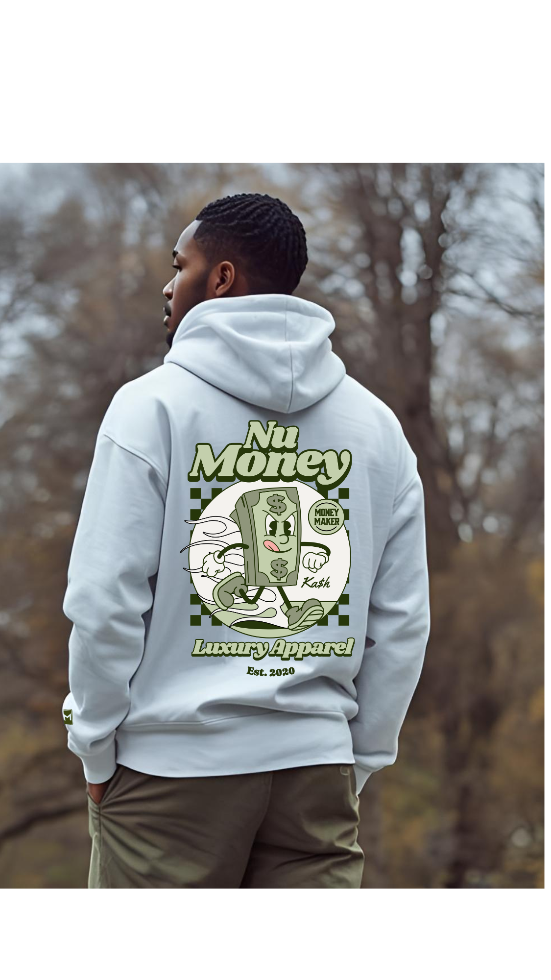 "Money Maker Ka$h" hoody (white)