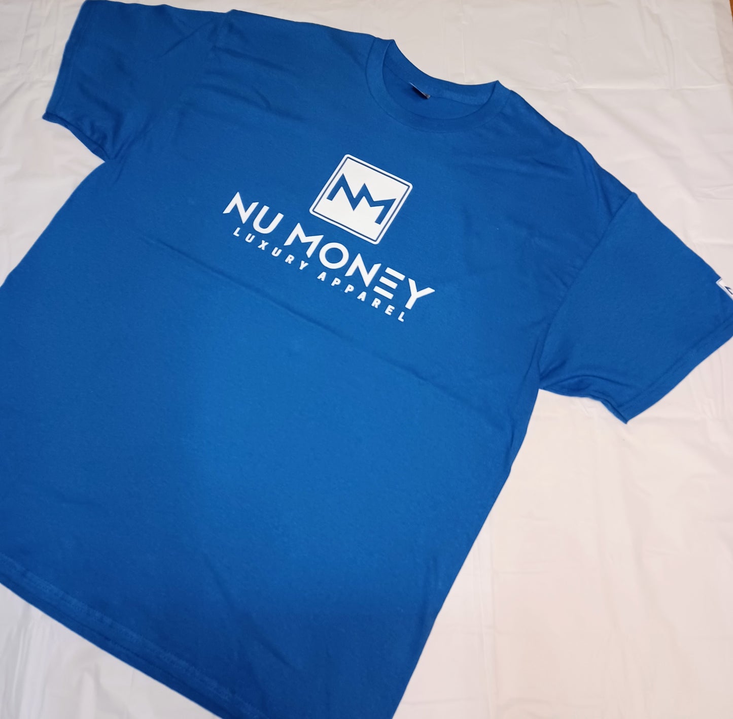 Nu Money t-shirt Royal blue & white