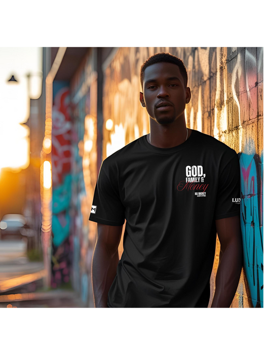 " God, Family, Money" t-shirt (black)