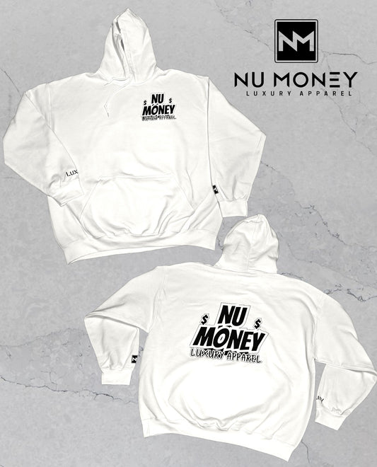 Graffiti logo hooded sweatshirt (white)
