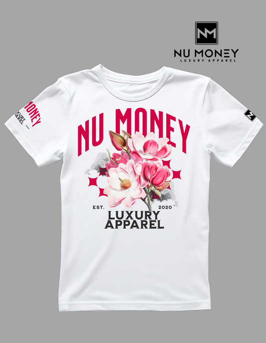 Floral bouquet image T- shirt (white)